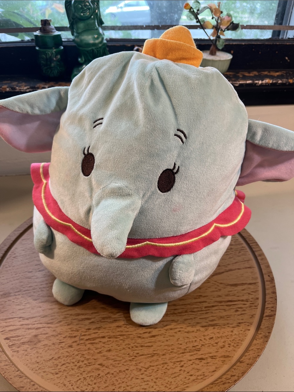 Disney Dumbo Plush in Light Blue with Pink and Yellow Accents
